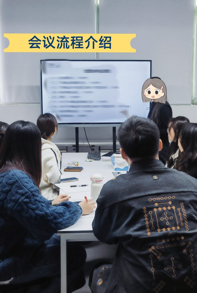 国内电商项目会议流程交流现场